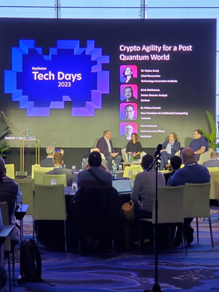 photo of Crypto Agility talk at Tech Days 2023