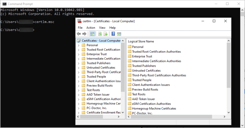 How do I know if a certificate is trusted?