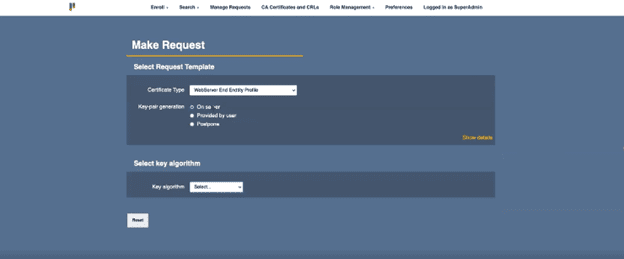 5 - Make Request 5 - EJBCA Make Request