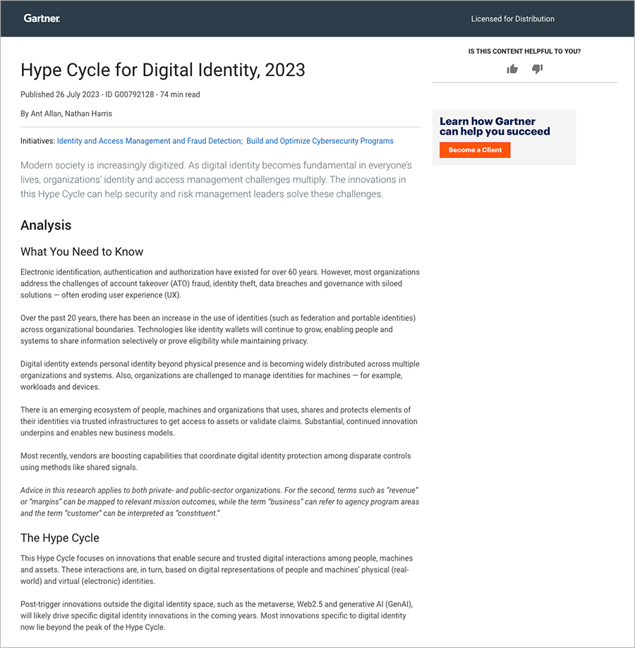 gartner digital identity