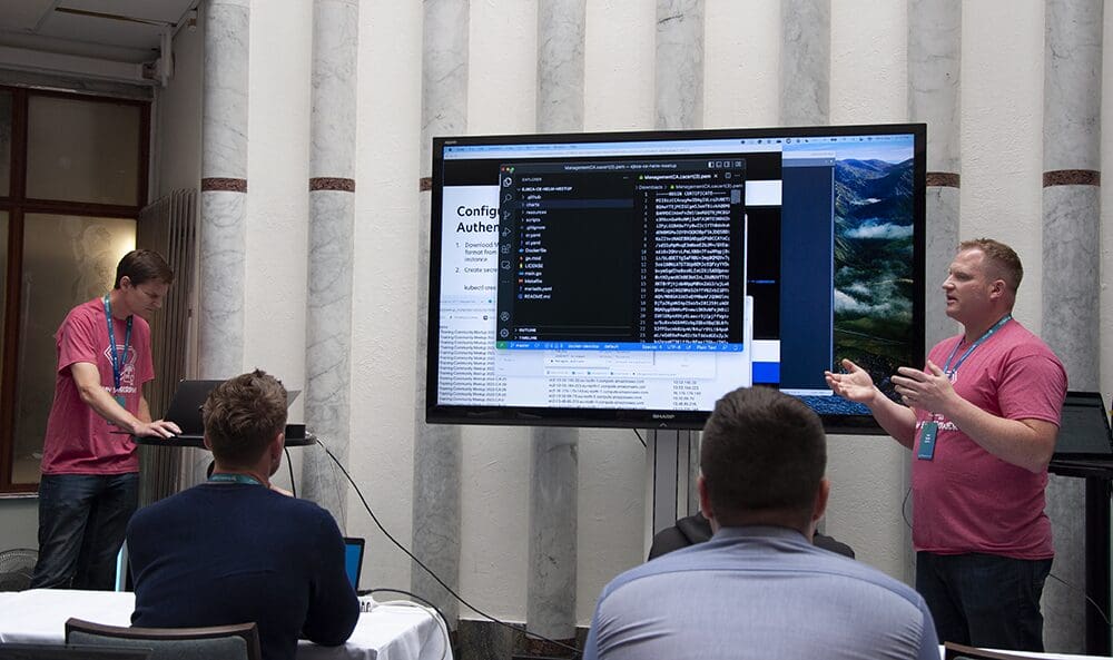 Anton And Sven showing Helm chart deployment