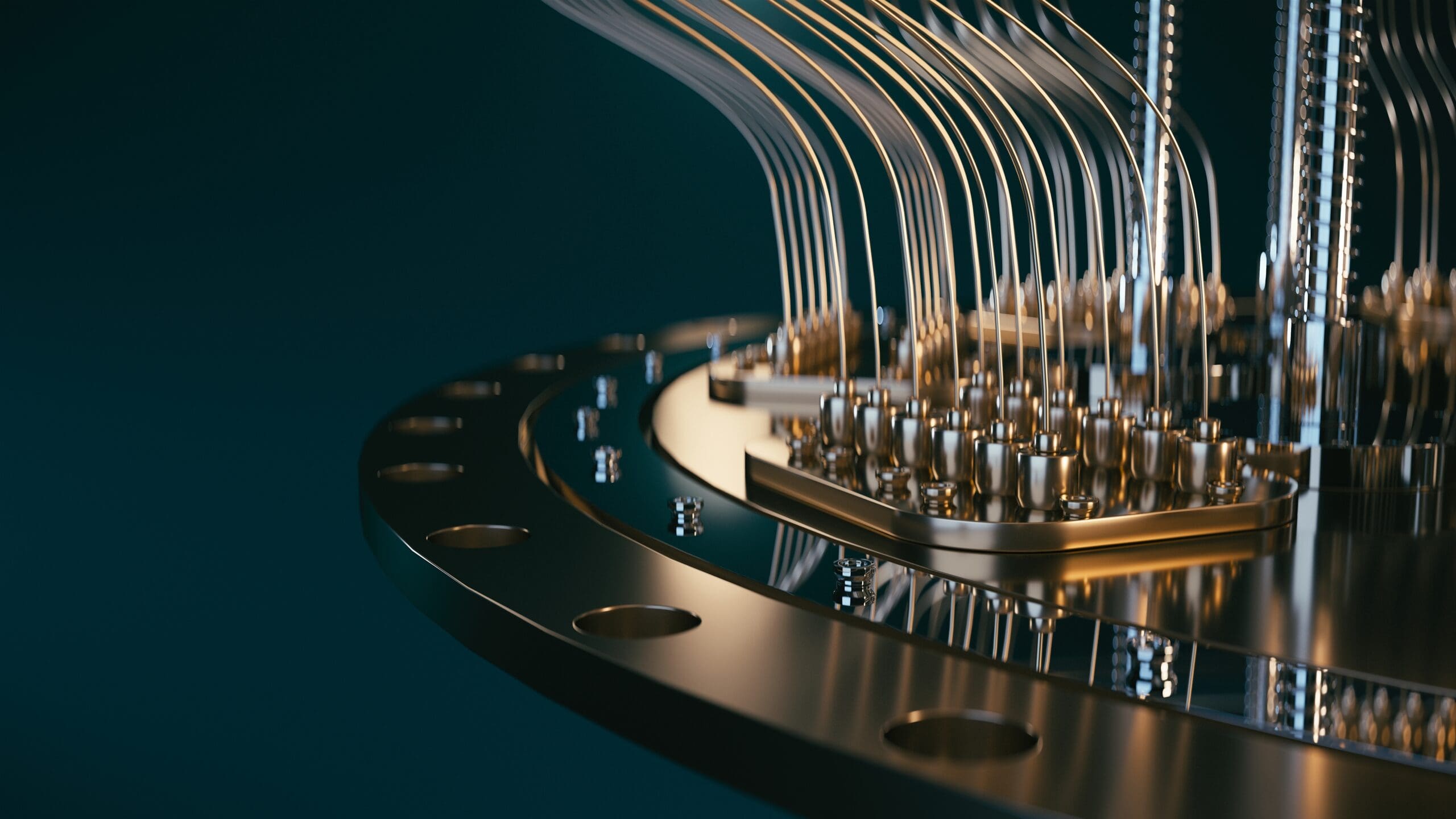 Quantum,Computer,Closeup,3d,Render close up photo of quantum computer