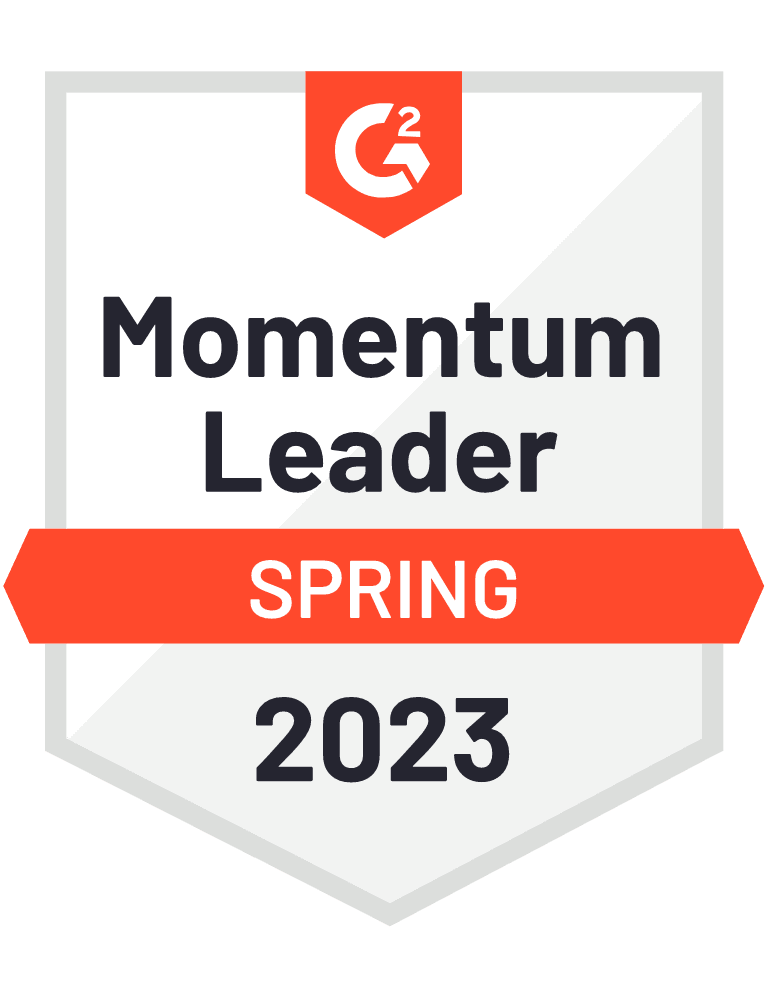 award for winning the 2023 Spring Momentum Leader