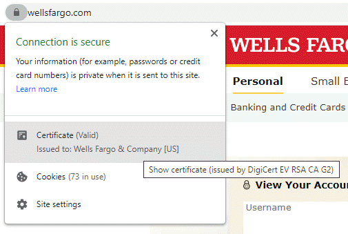 Extended Validation Certificate - No Green Bar