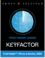 Keyfactor Frost Radar Leader Badge for PKI as a Service