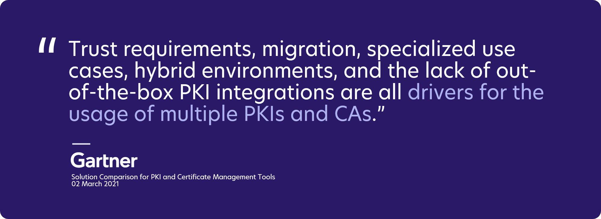 Gartner PKI deployments