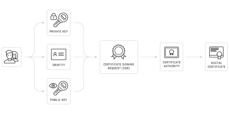 How do you get a digital certificate Wie erhält man ein digitales Zertifikat?