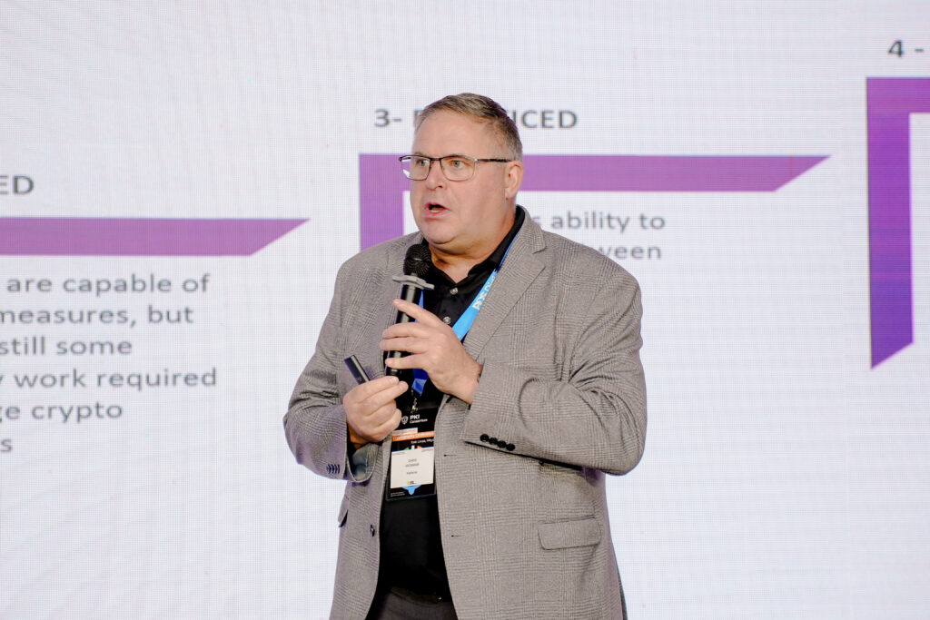 Chris Hickman, Keyfactor CISO, at the PKI Consortium’s Post-Quantum Cryptography (PQC) Conference.
