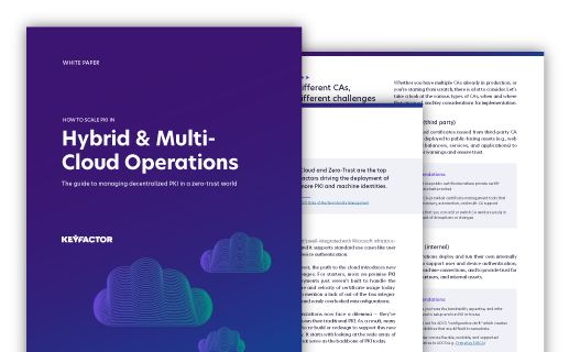 How to Scale PKI in Hybrid and Multi-Cloud Operations