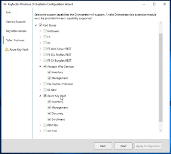 Orchestrator Configuration