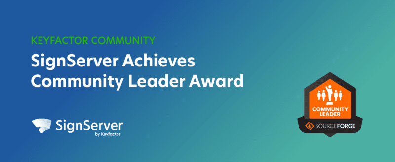 signserver community leader award