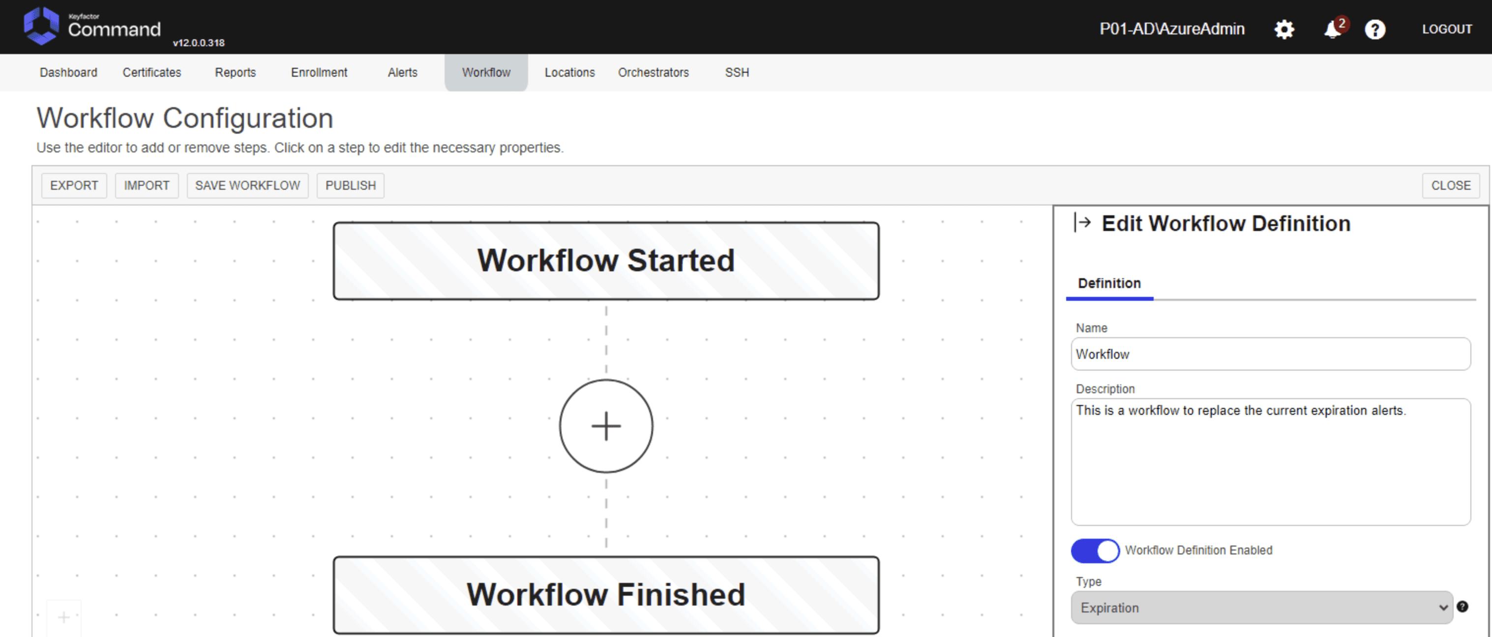 Workflows Keyfactor Command