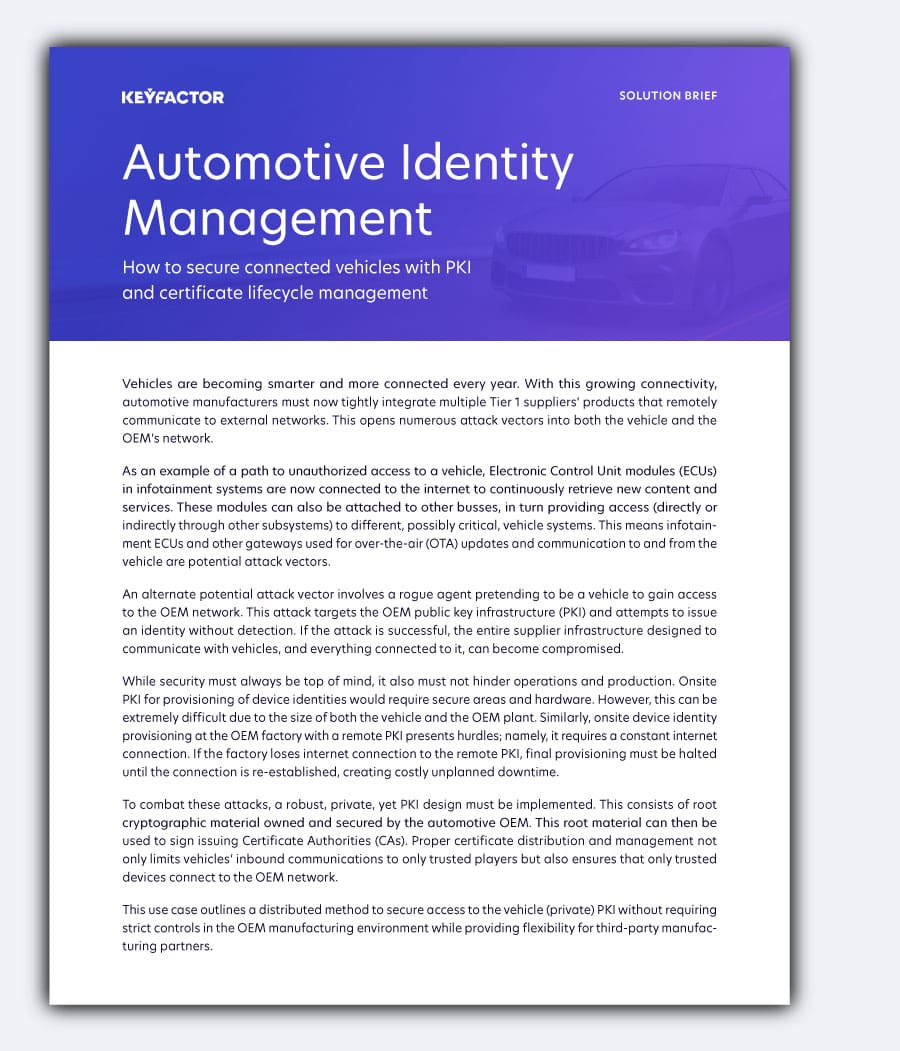 Automotive Identity Management Sb
