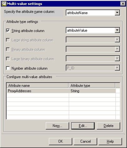 SQL MA Multi-value Settings