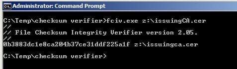 Issuing CA MD5 Hash