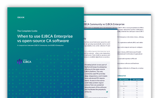Ejbca Enterprise Vs Open Source Ebook
