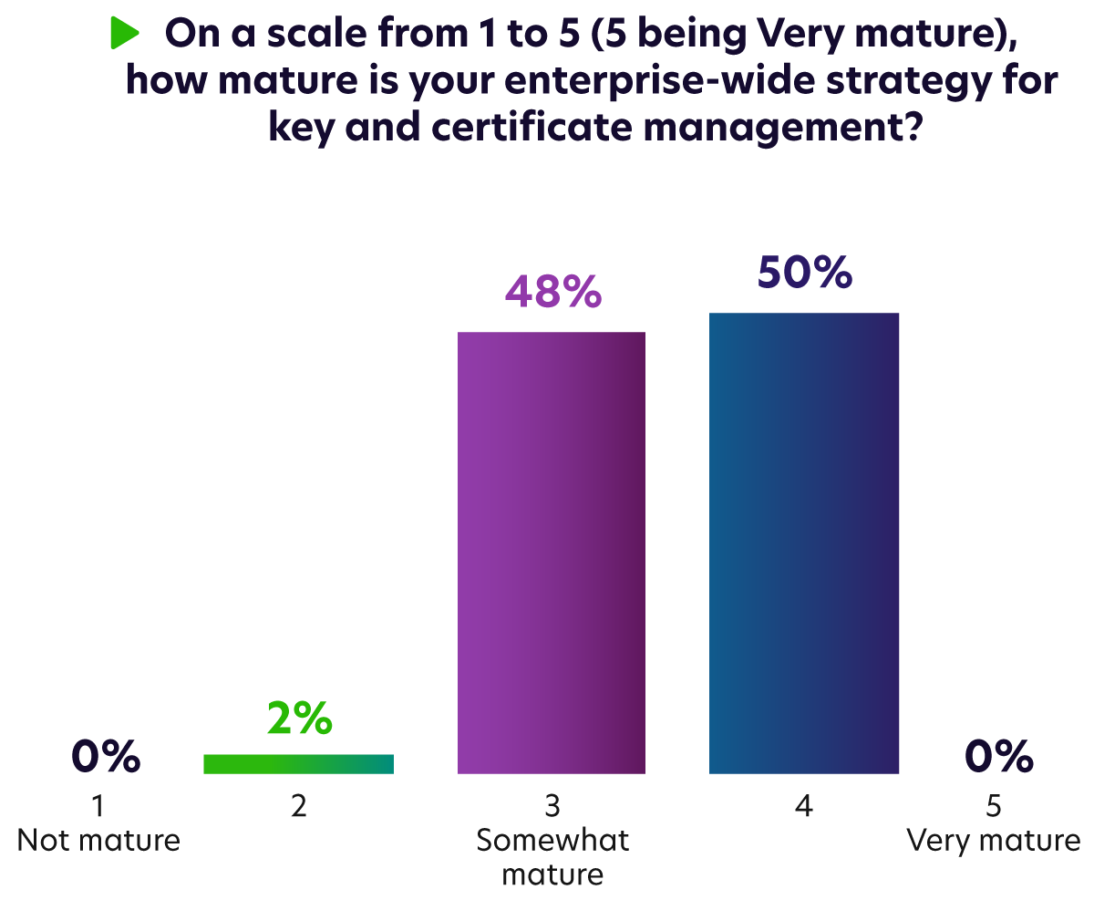 Maturity of Enterprise Strategy for Key and Certificate Management
