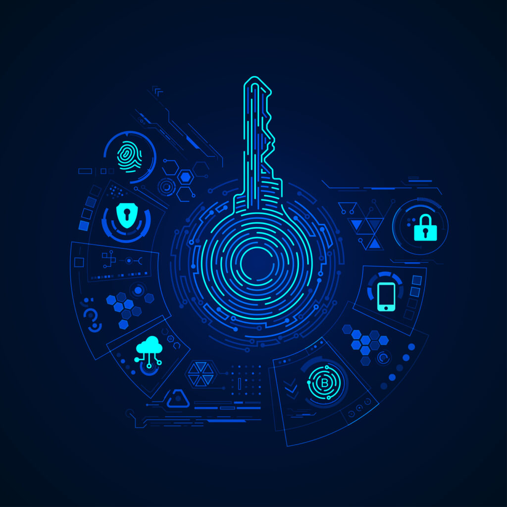 private key automation image abstract