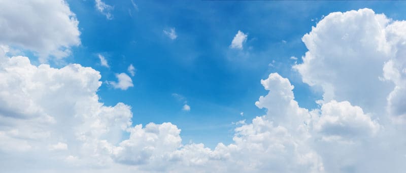 Cloud against blue sky