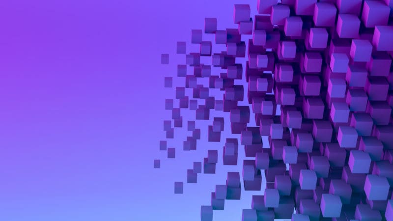 abstract purple cube background image