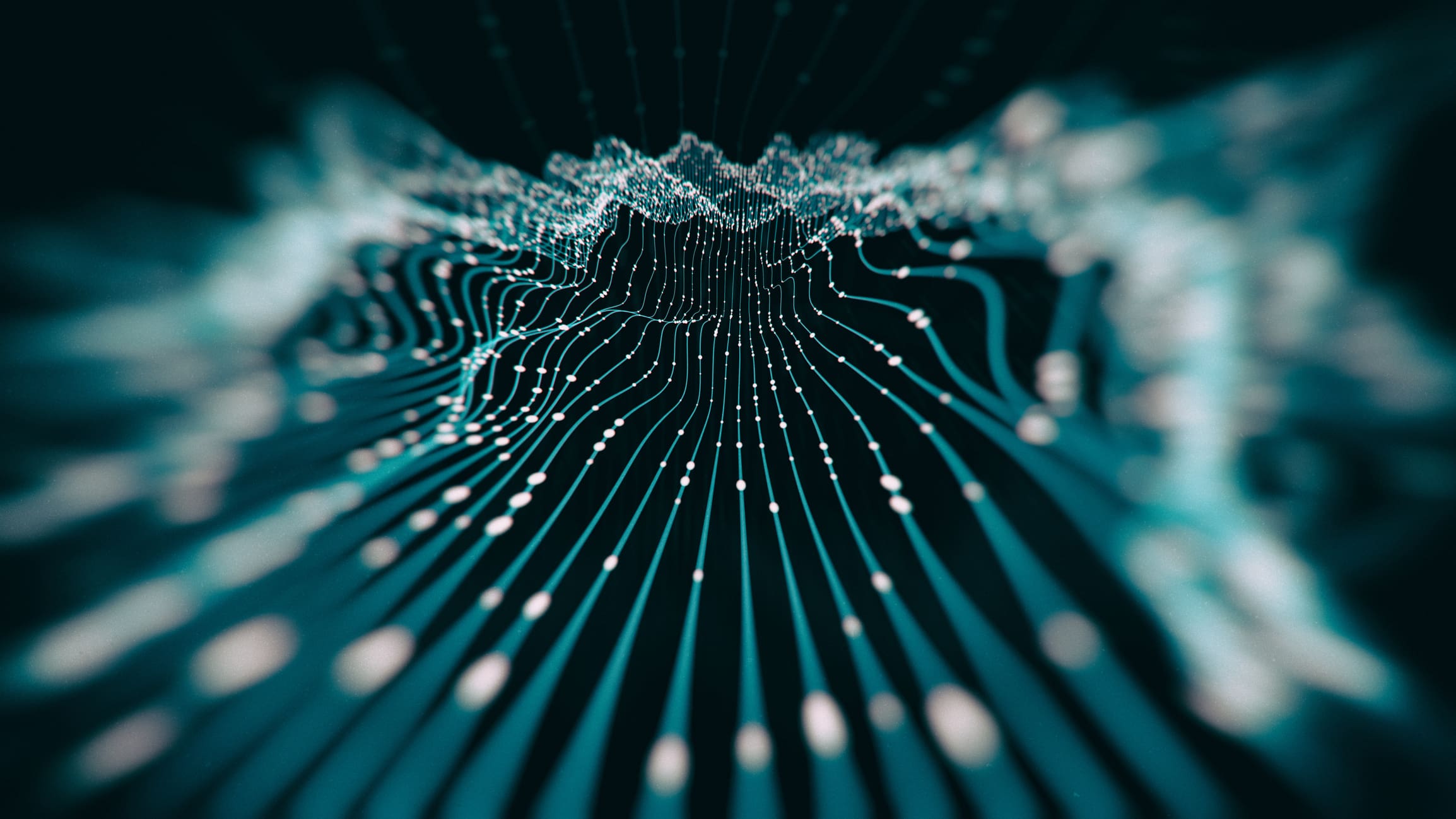 graphic illustration of electric lines of data