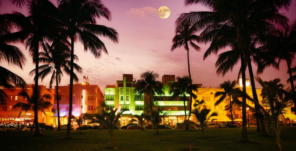 Sunset view of Miami Beach and the home of Keyfactor Tech Days