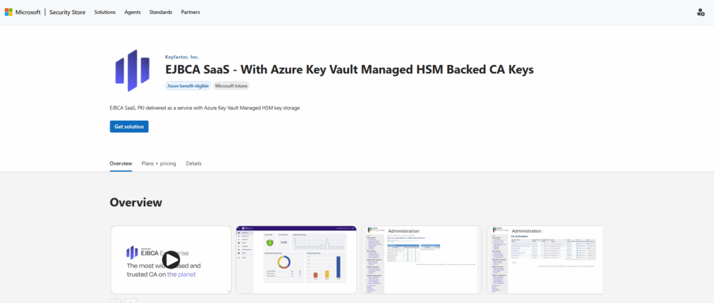 Keyfactor has become the first – and currently only – PKI solution available in Microsoft’s Security Store