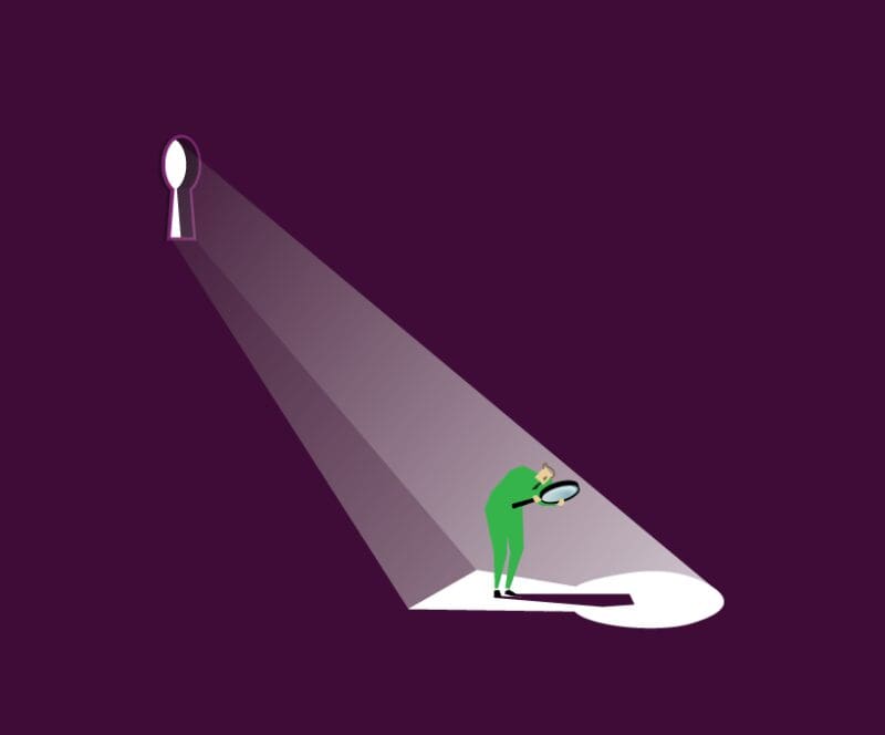 computer illustration of ssh keyhole