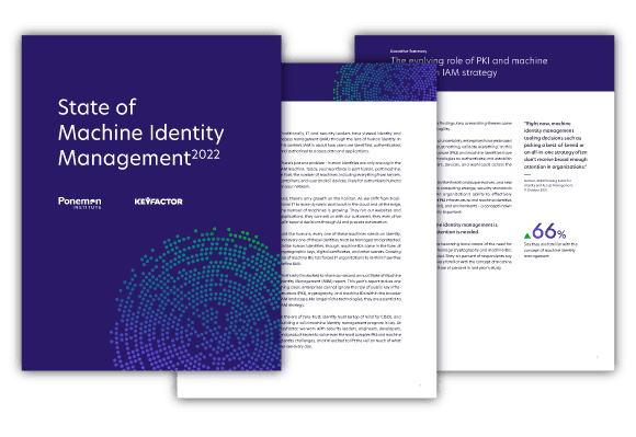 State Of Machine Identity Management 2022
