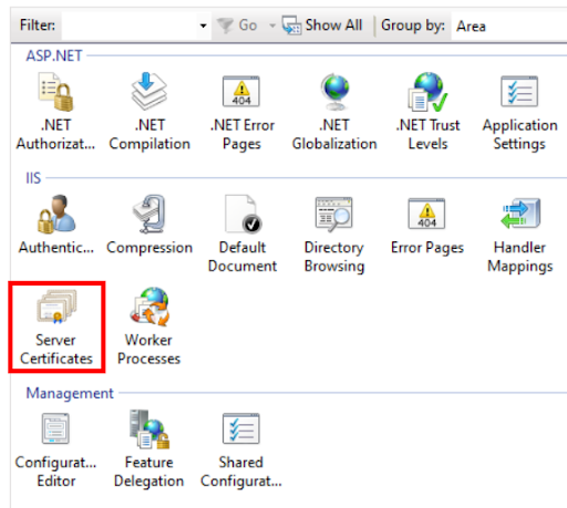 server certificates