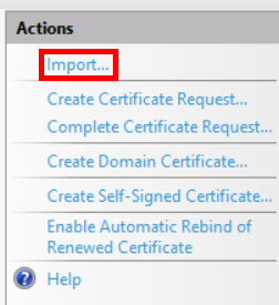 import certificate